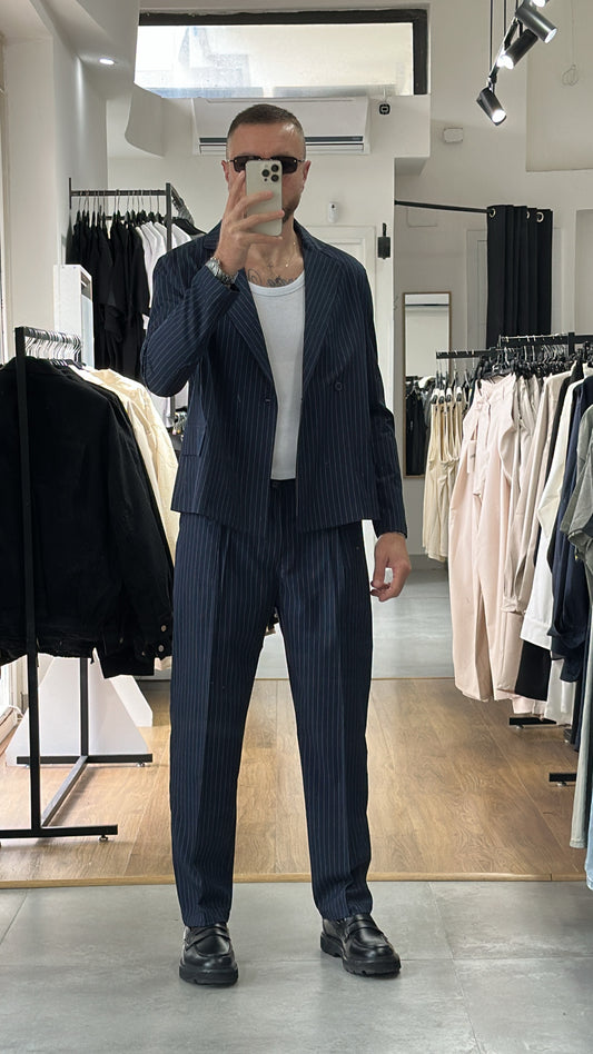 Coordinato gessato smart