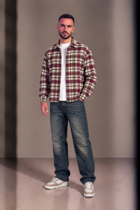 CAMICIA DOPPIA MANICA QUADRI