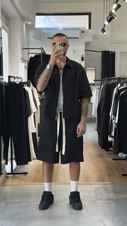 Coordinato Black zip