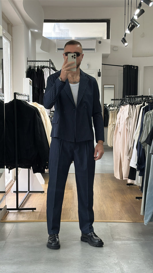 Coordinato gessato smart