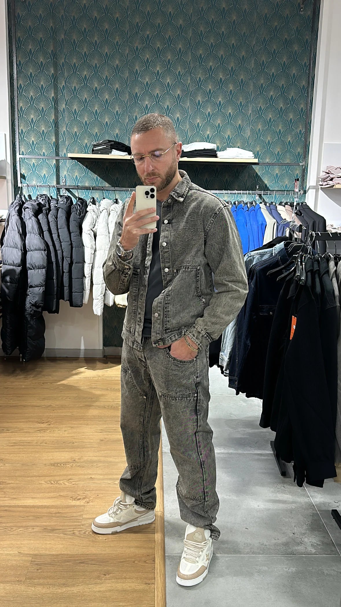 Jacket sabbiato