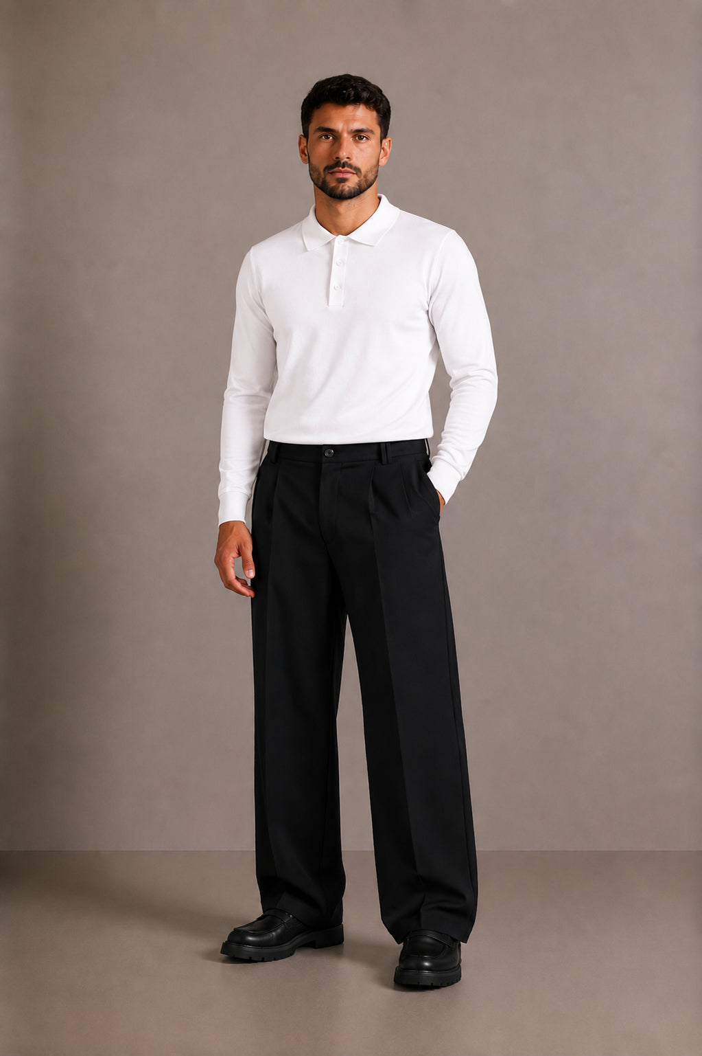 POLO BASIC MANICA LUNGA
