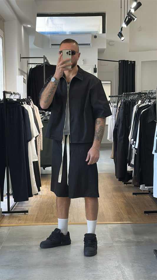 Coordinato Black zip