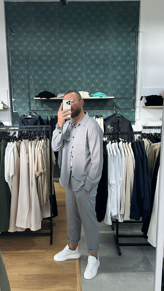 Coordinato Pinstriped