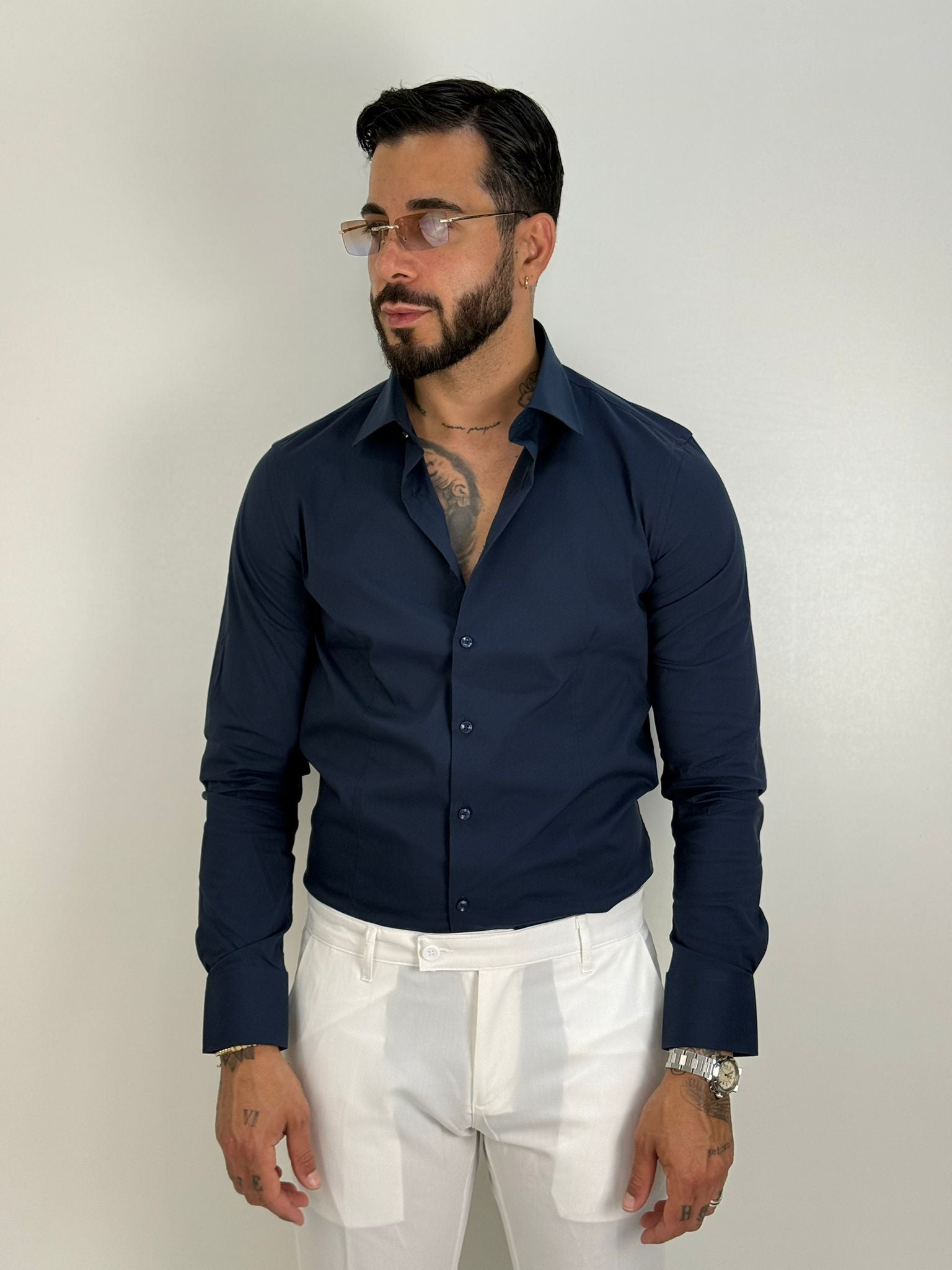 Camicia basica slim fit