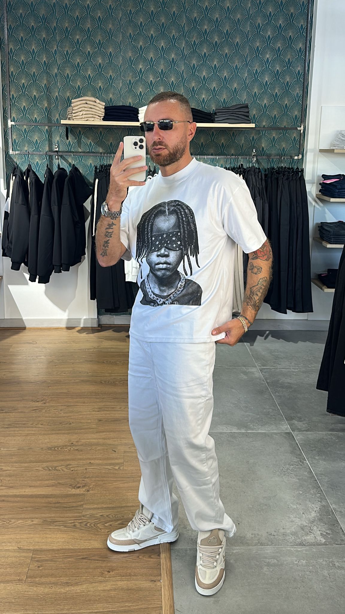 Jeans baggy White