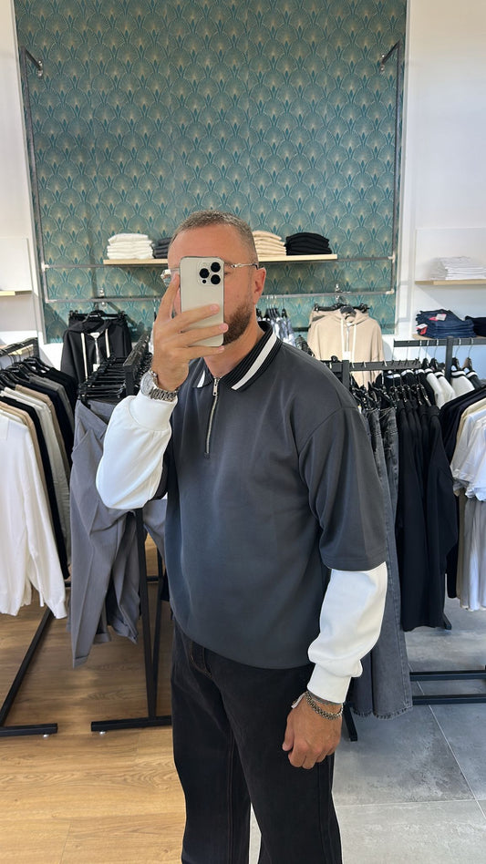 Felpa double sleeve