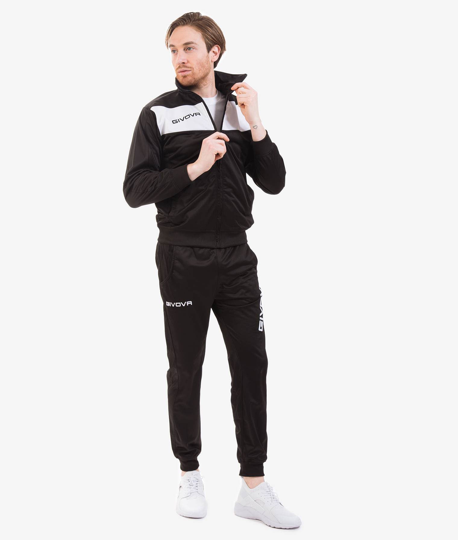 Tuta Givova Visa Nero/Bianco
